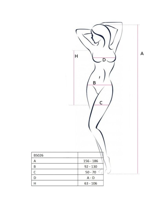 Passion Woman Bodystockings PASSION WOMAN BS026 BODYSTOCKING WHITE DRESS STYLE ONE SIZE