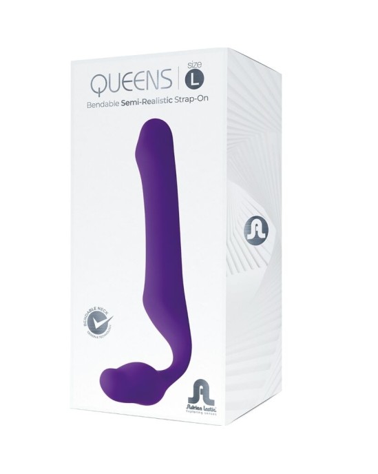 Adrien Lastic QUEENS STRAP-ON FLEXIBLE VIOLET SIZE L