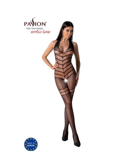 Passion Woman Bodystockings PASSION - BS100 ЧЕРНЫЙ ЧЕРНЫЙ ОДИН РАЗМЕР