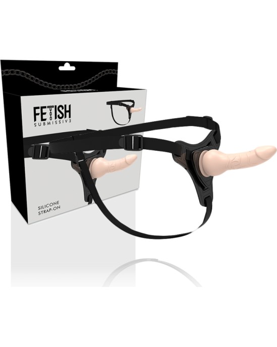 Fetish Submissive Harness FLESH REALISTIC SILICONE 16 CM