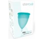 Stercup MENSTRUAL CUP SIZE L AQUAMARINE COLOR FDA SILICONE