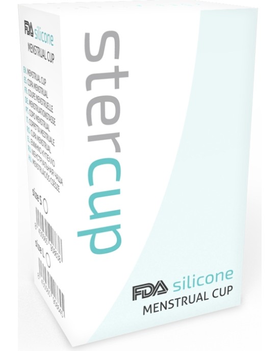 Stercup MENSTRUAL CUP SIZE L AQUAMARINE COLOR FDA SILICONE