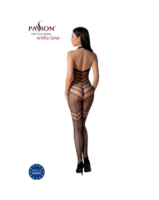 Passion Woman Bodystockings PASSION - BS100 ЧЕРНЫЙ ЧЕРНЫЙ ОДИН РАЗМЕР