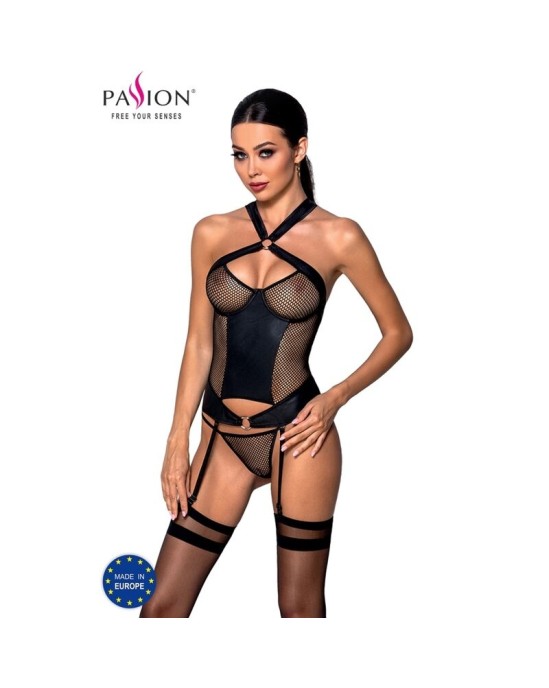 Passion Woman Corsets PASSION AMANDA Korsete ECO LEATHER S/M