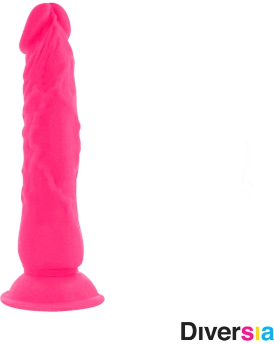 Diversia Elastīgs Vibrējošs Dildo 21 CM - rozā