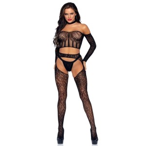 Leg Avenue Bodystockings LEG AVENUE THREE PIECES SET ONE SIZE