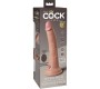 King Cock ELITE — REĀLISTS DILDO VIBRATORS UN SILIKONA TĀLVADĪBAS PULTS 17,8 CM