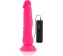 Diversia Elastīgs Vibrējošs Dildo 21 CM - rozā