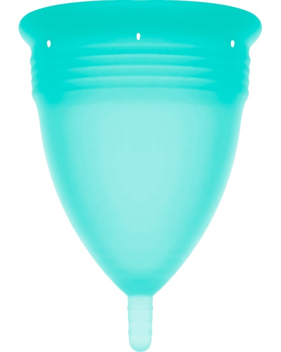 Stercup MENSTRUAL CUP SIZE L AQUAMARINE COLOR FDA SILICONE