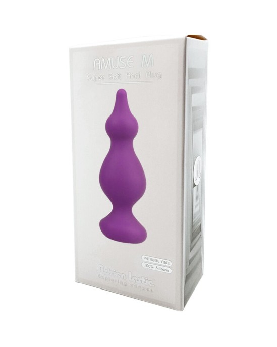 Adrien Lastic AMUSE ANAL PLUG VIOLET SILICONE SIZE M