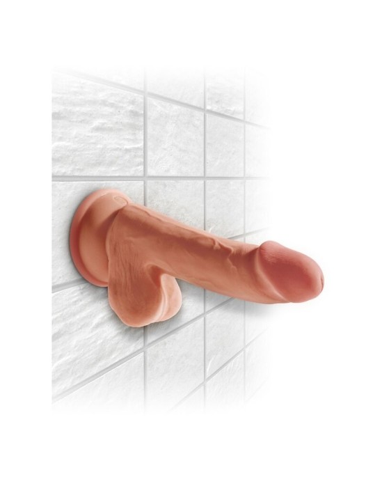 King Cock Plus 3D COCK WITH BALLS 17 CM