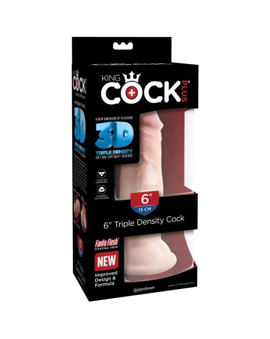 King Cock Plus ПЕТУХ KINGCOCK ТРОЙНОЙ ПЛОТНОСТИ 15 СМ