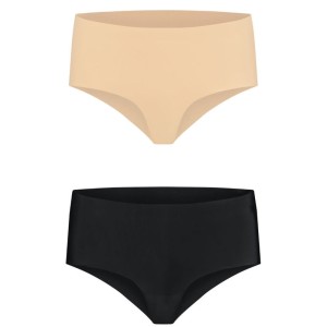 Bye Bra - Underwear BYE BRA INVISIBLE HIGH BRIEF 2 PACK L