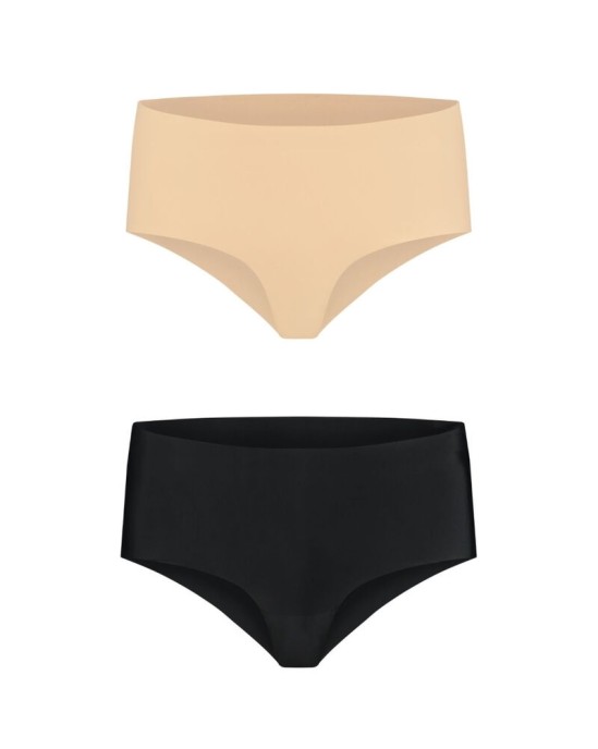 Bye Bra - Underwear BYE BRA INVISIBLE HIGH BRIEF 2 PACK L