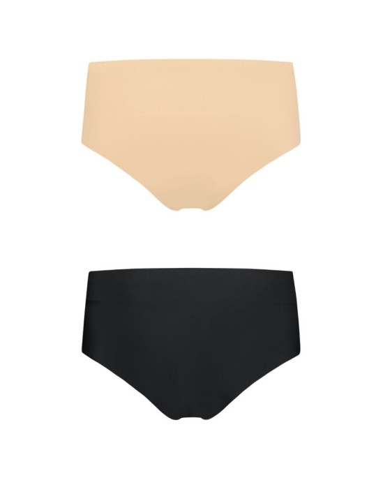 Bye Bra - Underwear BYE BRA INVISIBLE HIGH BRIEF 2 PACK L