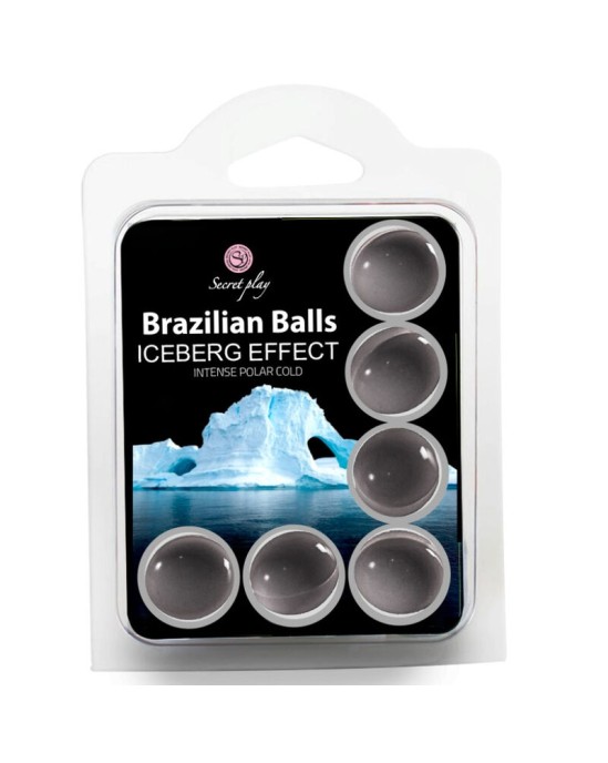 Secretplay Cosmetic SECRET PLAY SET 6 BRAZILIAN BALLS ICEBERG EFEKTS