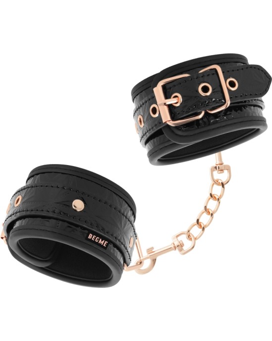 Begme Black Edition BEGME - BLACK EDITION PREMIUM ANKLE CUFFS WITH NEOPRENE LINING