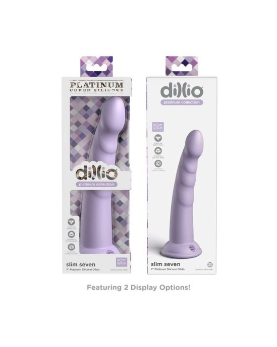 Dillio Dildo17,78 CM violets