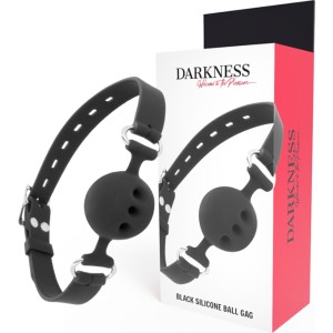 Darkness Bondage DARKNESS - BLACK BREATHABLE SILICONE GAG