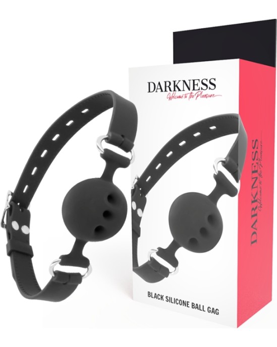 Darkness Bondage DARKNESS - BLACK BREATHABLE SILICONE GAG