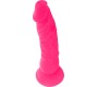 Diversia Elastīgs Vibrējošs Dildo 21 CM - rozā