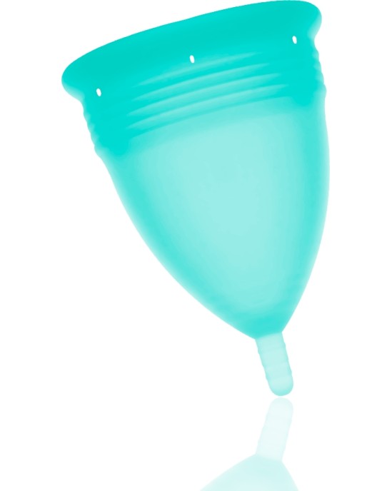 Stercup MENSTRUAL CUP SIZE L AQUAMARINE COLOR FDA SILICONE