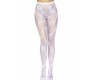 Leg Avenue Hosiery LEG AVENUE SNOWFLAKE FISHNET TIGHTS ONE SIZE