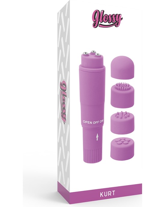 Glossy KURT POCKET MASSAGER PURPLE