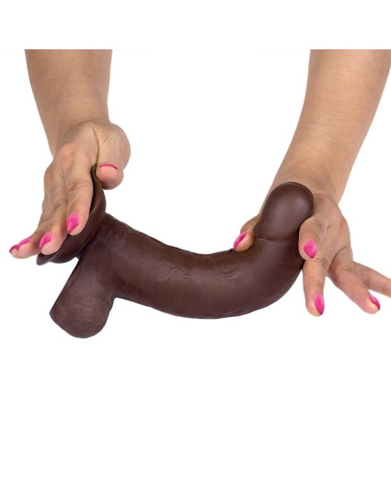 Liketrue Slidy Realistic Dildo Dual Layer Retractable and Adjustable 8