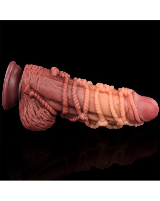 Lovetoy Dildo Dual Layer King Size Nature 9.5