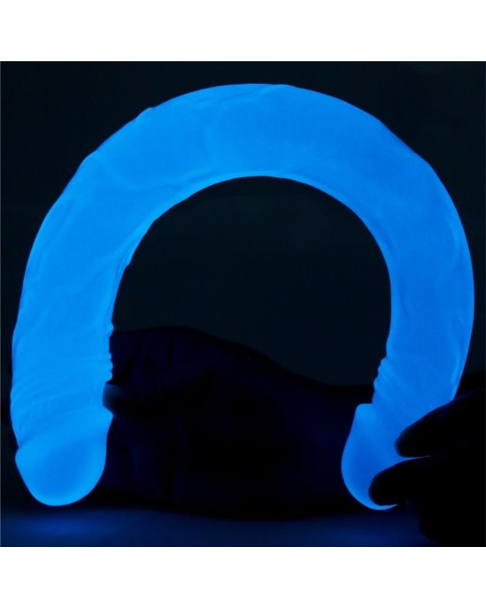 Lovetoy Double Dildo Lumino 14.5 Blue Light