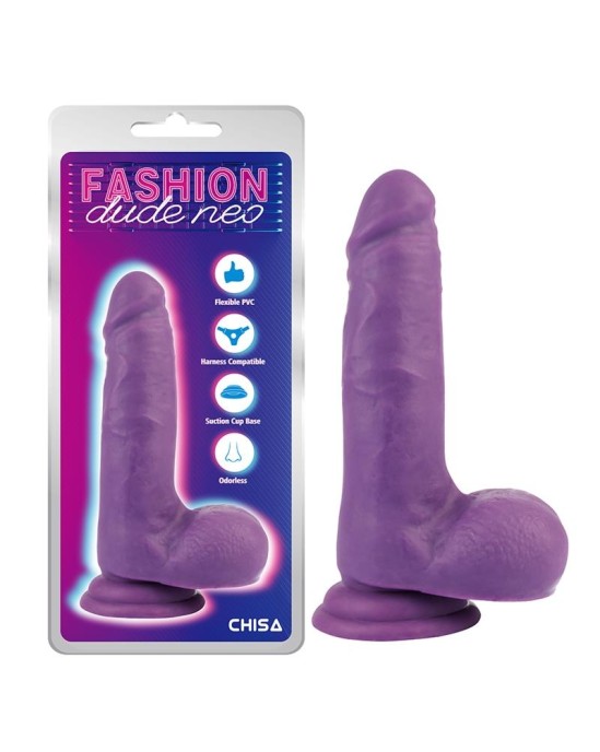 Chisa Dual Density Dildo Purple 7