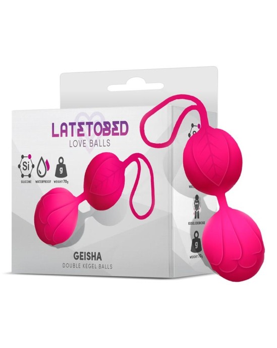 Latetobed Geisha Double Kegel Balls Rose Red 70 gr