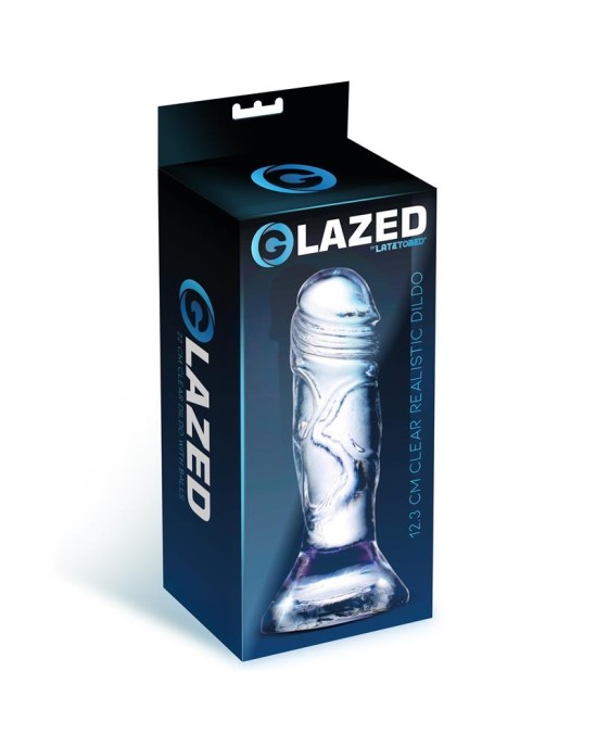 Glazed Realistic Dildo Crystal Material 12,3 cm