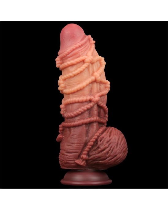 Lovetoy Dildo Dual Layer King Size Nature 9.5