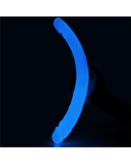 Lovetoy Double Dildo Lumino 14.5 Blue Light