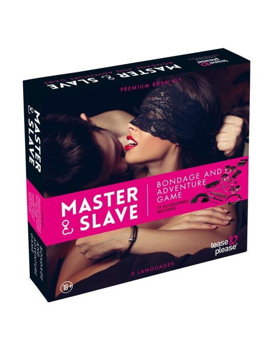 Tease & Please Master & Slave Bondage Game Magenta (NL-EN-DE-FR-ES-IT-SE-NO-PL-RU)