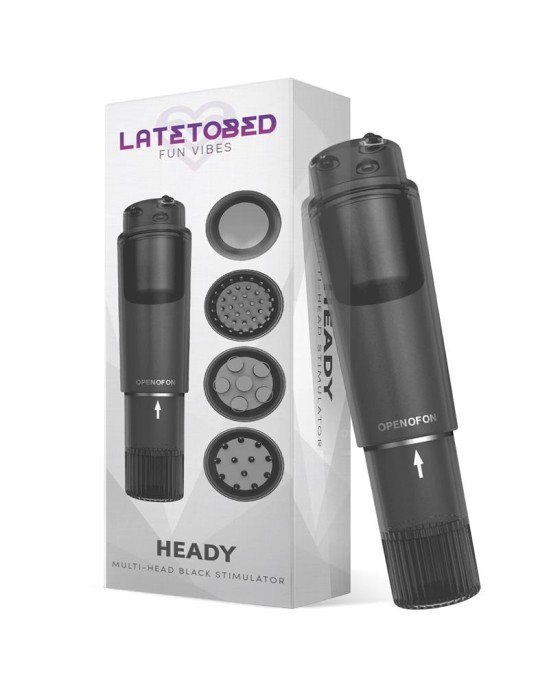 Latetobed Heady Stimulator Multi-Head Black