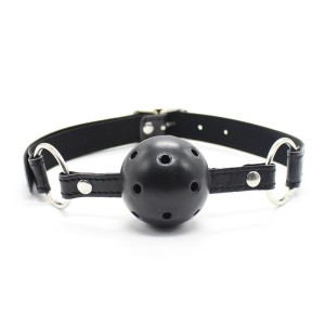 Latetobed Bdsm Line Elpojošs Ball Gag 4,5 cm Melns