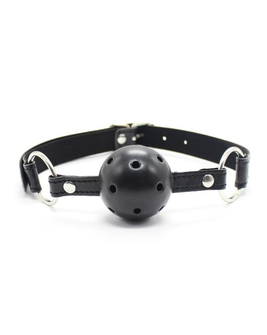 Latetobed Bdsm Line Elpojošs Ball Gag 4,5 cm Melns