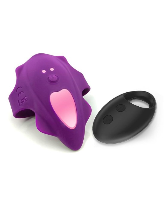 Action No. Seventeen Panty Stimulator Remote Control Magnetic USB Purple