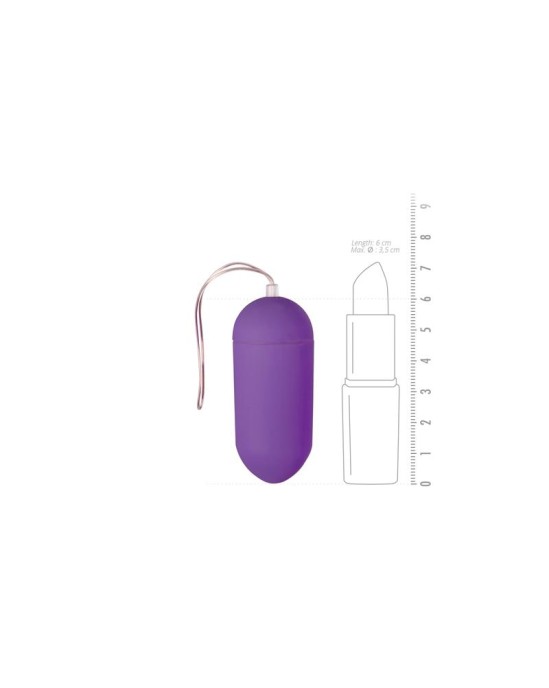 Easytoys Vibration Egg Remote Control 10 Functions Purple