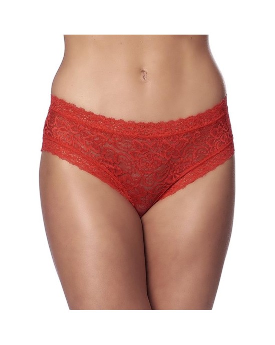 Amorable Wide Panties Corset Type Red One Size