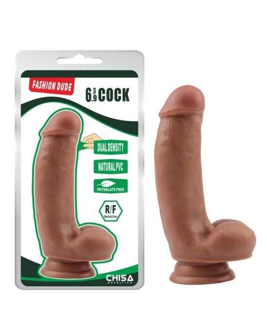 Chisa Dildo Dual Density Fashion Dude 6.9 iedegums