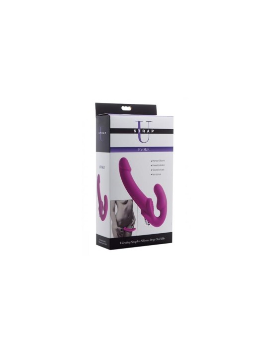 Strap U Evoke Strapless Strap On Dildo Purple