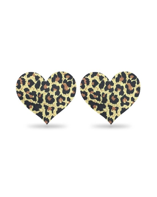 Lovetoy Pack Nipple Covers Flower and Heart Leopard