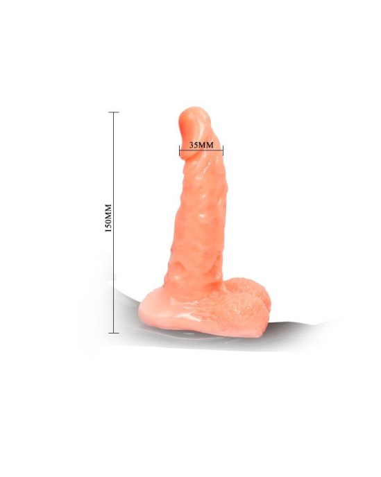 Baile Strap-On ar dildo 15 cm