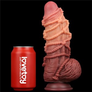 Lovetoy Dildo Dual Layer King Size Nature 9.5