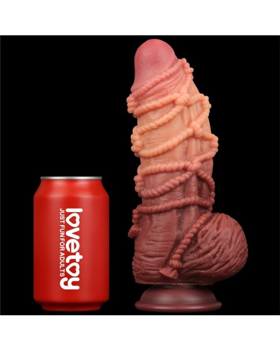 Lovetoy Dildo Dual Layer King Size Nature 9.5