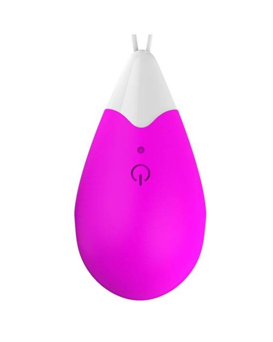 Drops Vibrating Egg Remote Control USB Silicone Purple